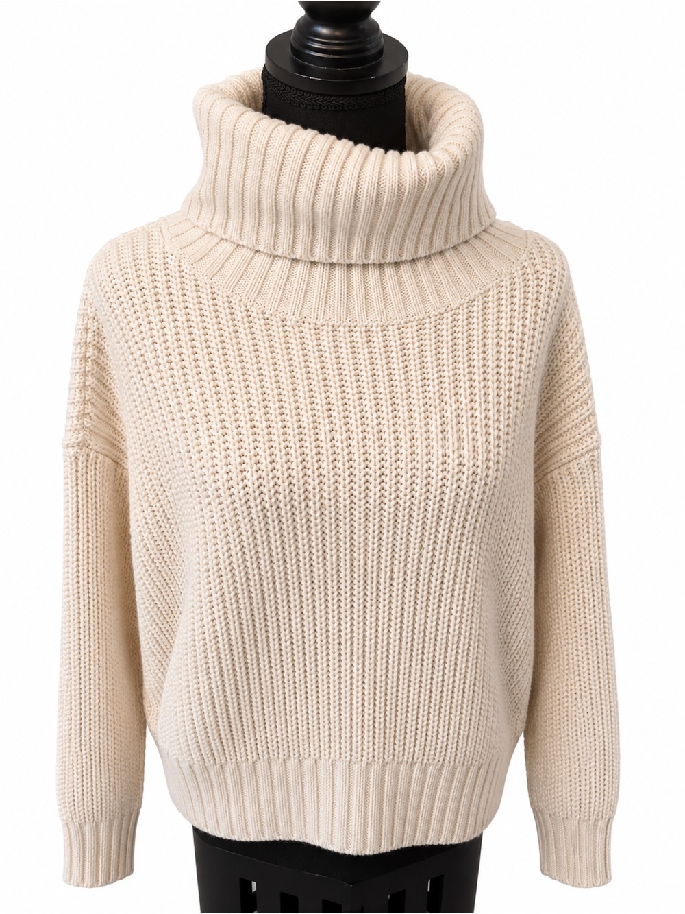Sanctuary Ivory Chunky Ribbed Turtleneck Sweater XS